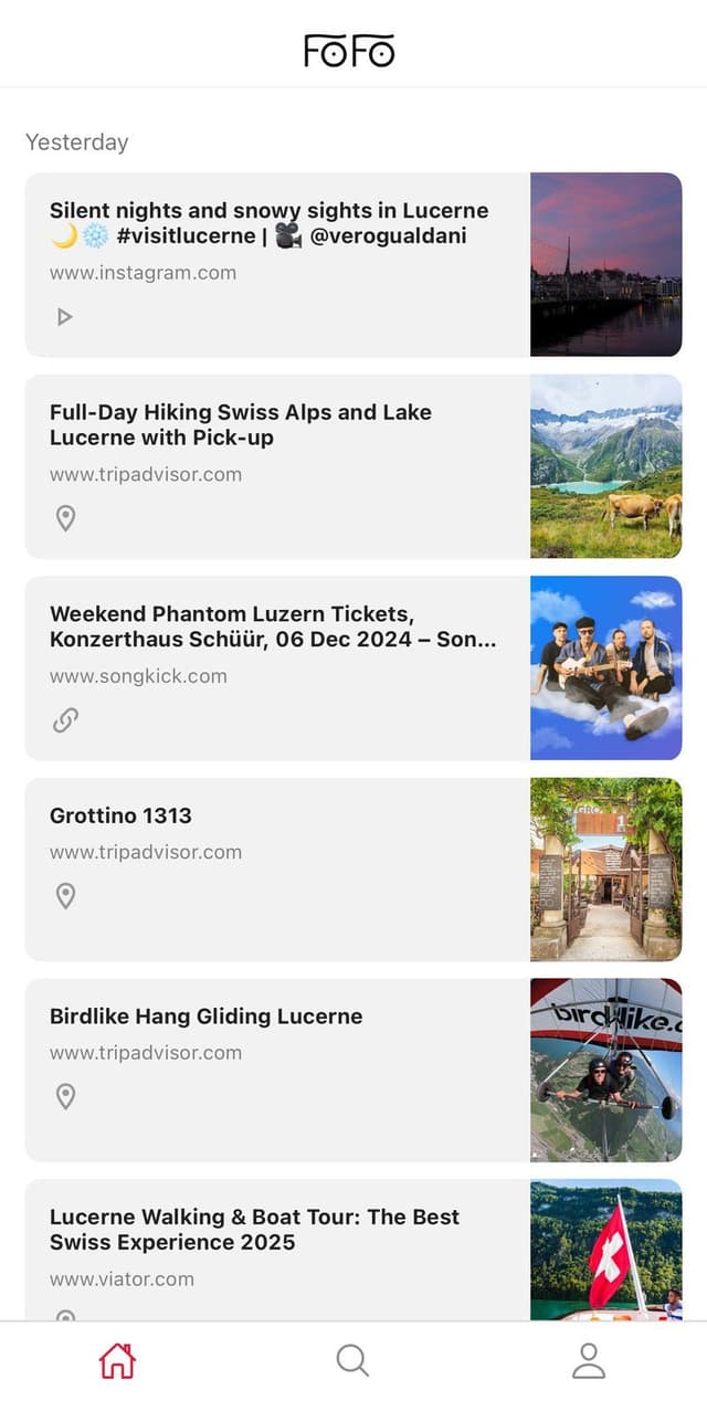 Fofo App Interface